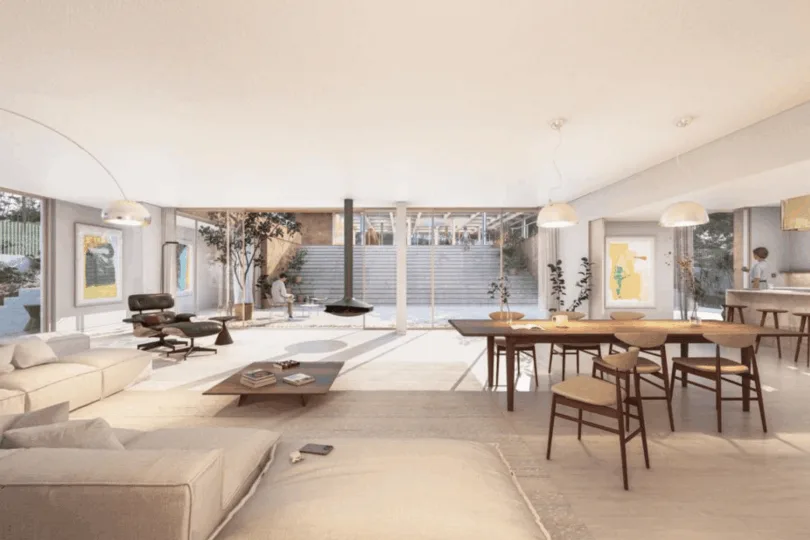 Projeto rendering interiores Cosmik Group design moderno